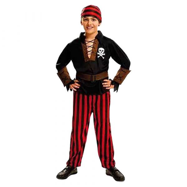 Viving Costumes Bandana Pirate Disfarce Criança Vermelho 5-6 Anos