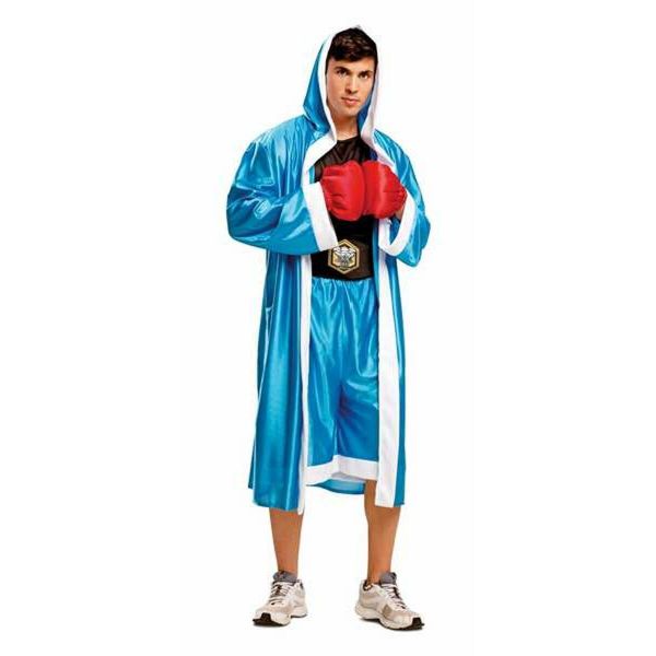 Viving Costumes Boxer Disfarce Homem Azul M-L