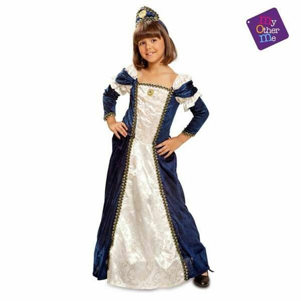 Viving Costumes Medieval Lady Disfarce Menina Beige 7-9 Anos