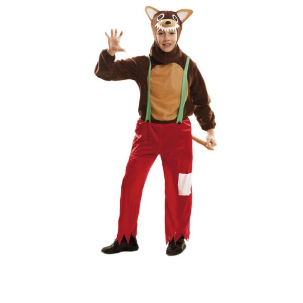 Mom Fato De Lobo Mau Para Crianças 3-4 Anos Multicolor