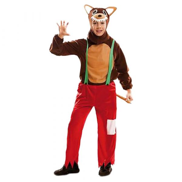 Viving Costumes Fierce Wolf Disfarce Junior Vermelho 10-12 Anos