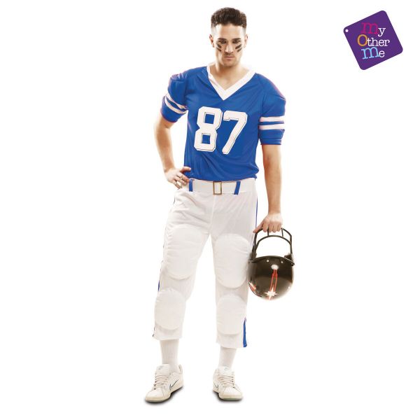 Viving Costumes Rugby Player Costume Beige M-L