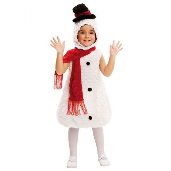 Viving Costumes Stuffed Snow Doll Disfarce Junior Beige 3-4 Anos