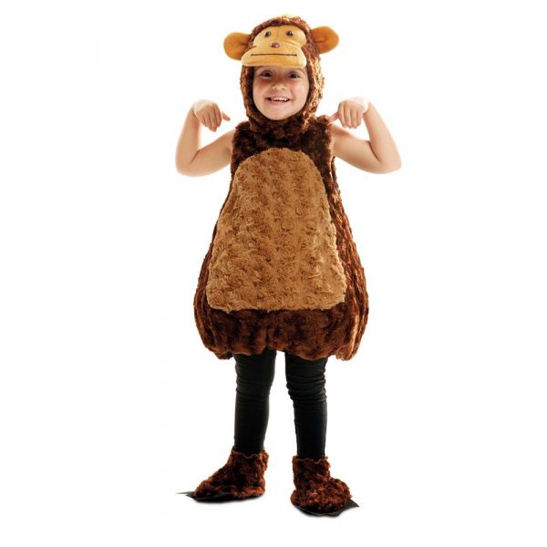 Mom Fato De Macaco De Peluche Para Crianças 5-6 Anos Multicolor