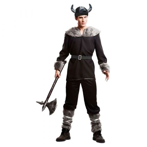 Viving Costumes Wild Viking Disfarce Homem Castanho M-L