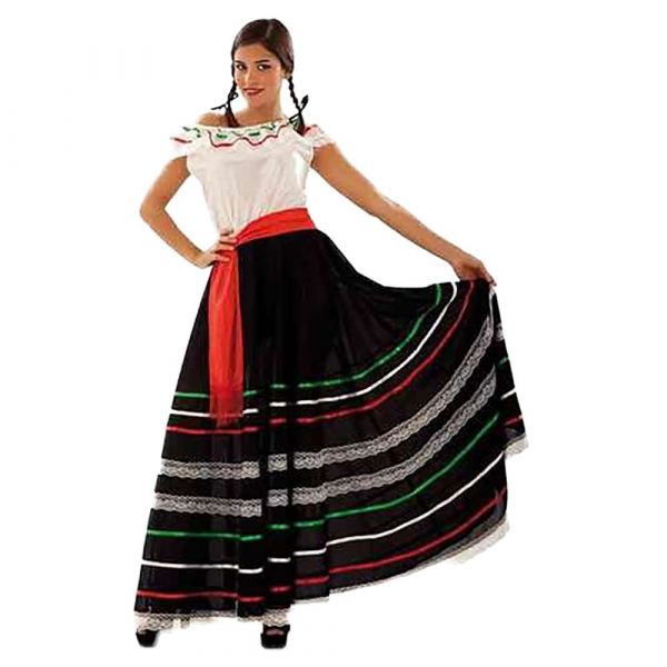 Viving Costumes Mexican Disfarce Mulher Colorido XL