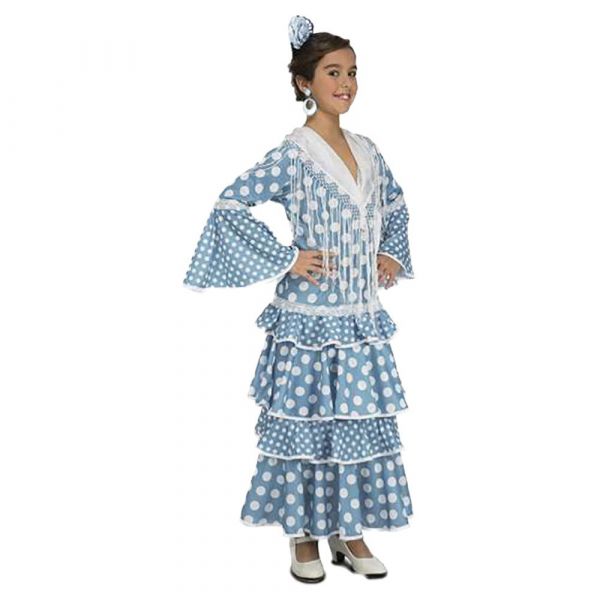 Viving Costumes Flamenca Huelva Disfarce Menina Colorido 3-4 Anos