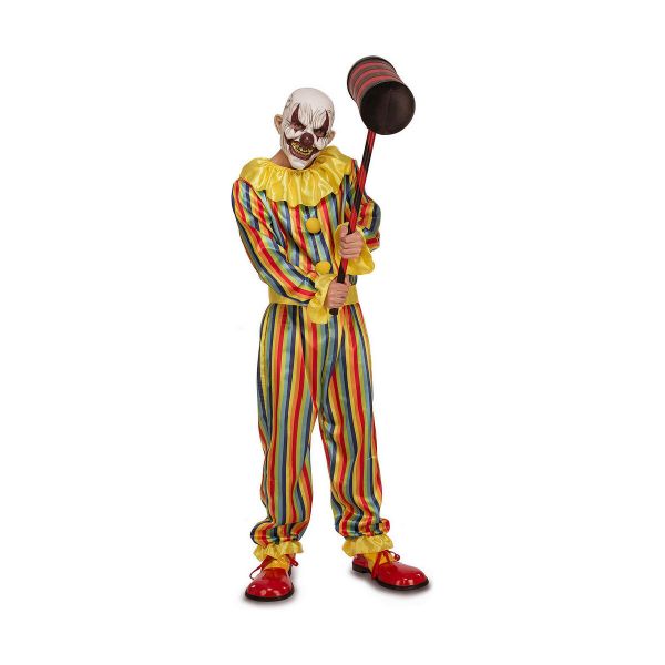 Viving Costumes Prank Clown Disfarce Homem Colorido S