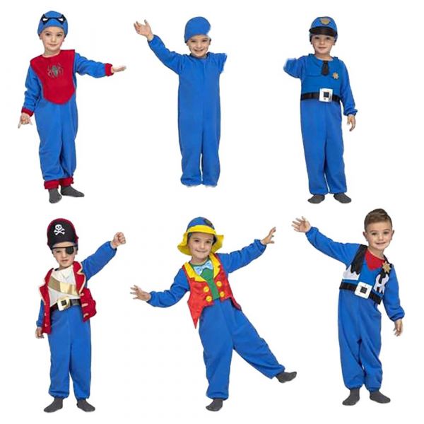 Viving Costumes Quick .n. Fun Baby Disfarce Junior Azul 3-4 Anos