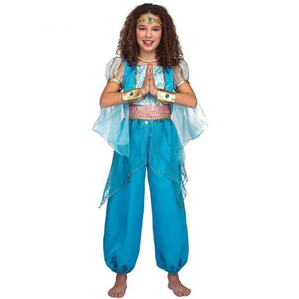 Viving Costumes Arab Princess Costume Azul 10-12 Anos