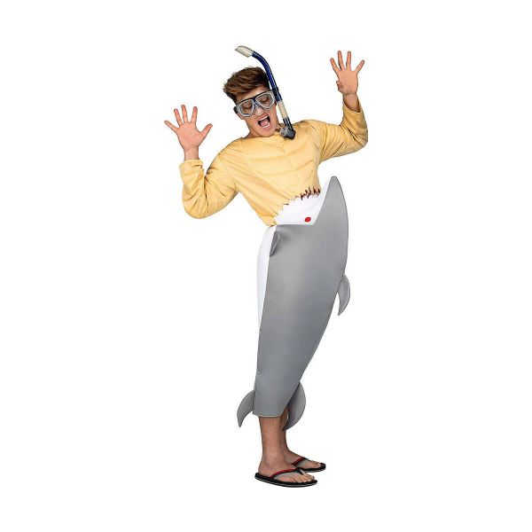 Viving Costumes Hungry Shark Disfarce Homem Amarelo M-L