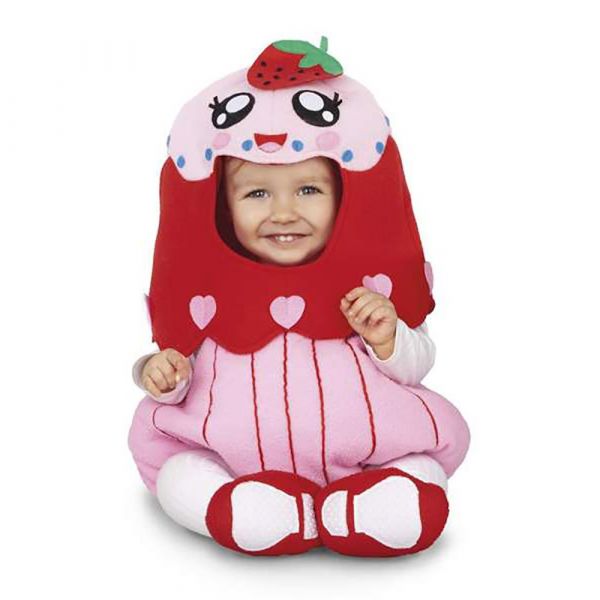 Viving Costumes Cupcake Balloon Disfarce Bebé Rosa 7-12 Meses