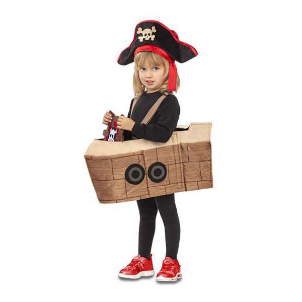 Viving Costumes Pirate Ship Disfarce Menina Castanho 3-4 Anos