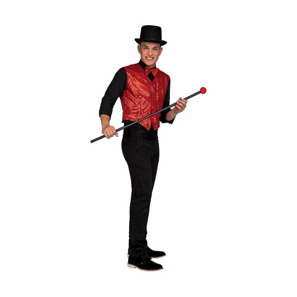 Viving Costumes Showhan Vest Disfarce Homem Laranja M-L