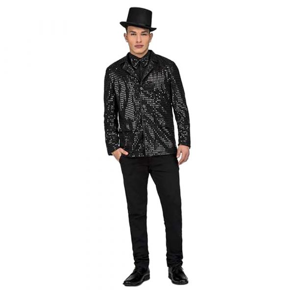 Viving Costumes Showhan Jacket Disfarce Homem Preto M-L