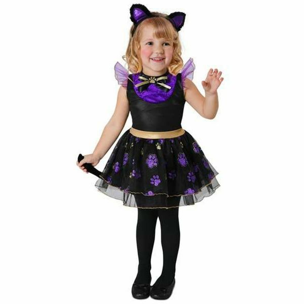 Mom Fato De Gatinho 12-24 Meses Purple / Black