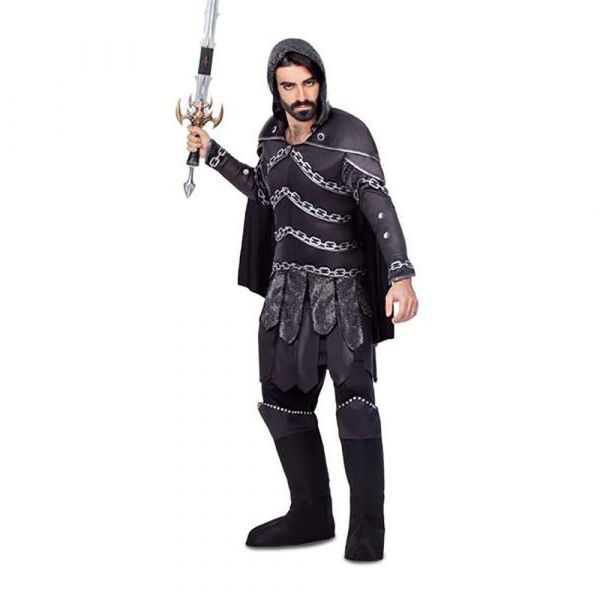 Viving Costumes Dark Guerrero Disfarce Homem Preto S