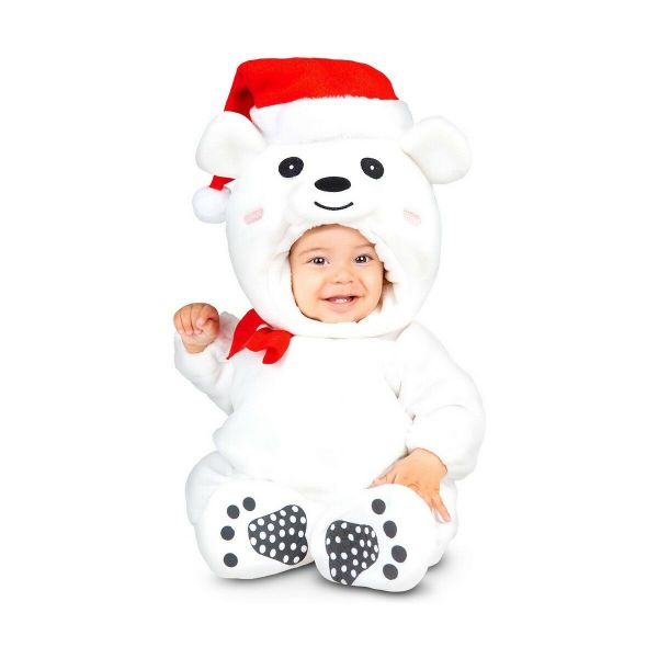 Viving Costumes Baby Snow Bears Disfarce Junior Branco 7-12 Meses