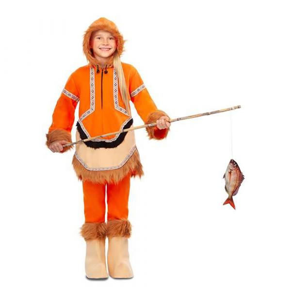 Viving Costumes Eskimo Disfarce Menina Laranja 5-6 Anos