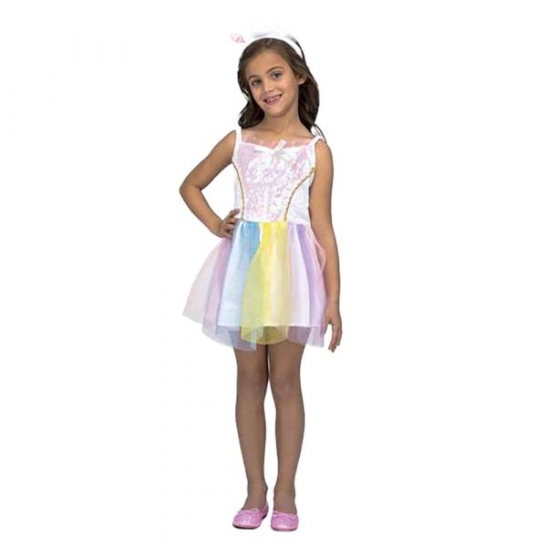Viving Costumes Unicorn Disfarce Junior Colorido 7-12 Meses