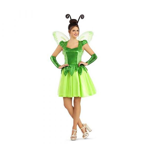 Viving Costumes Fairy Disfarce Menina Verde XL