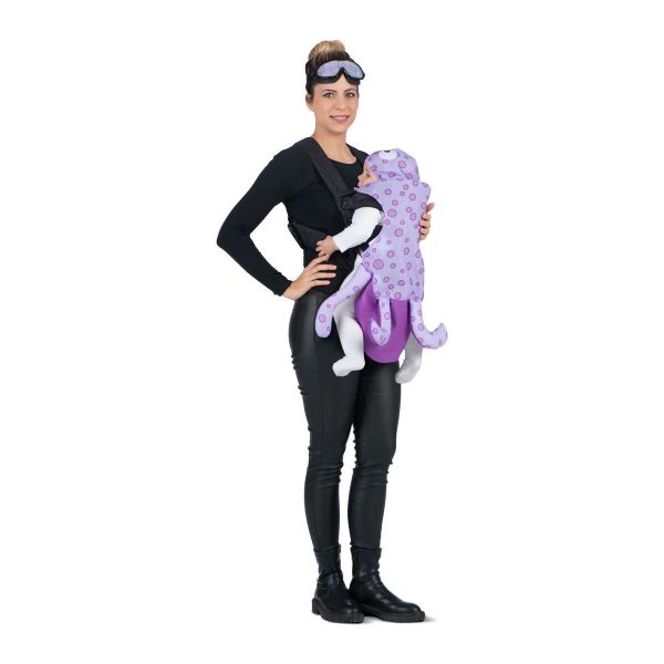 Viving Costumes Cover Of Diver And Octopus Disfarce Homem Roxo M