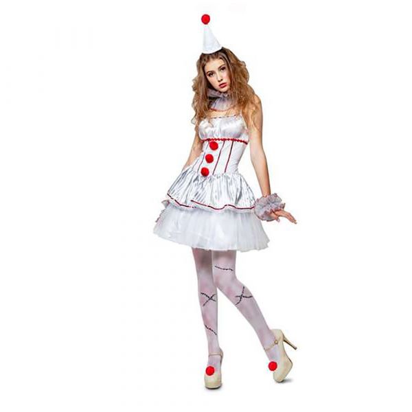 Viving Costumes Mystical Clown Disfarce Colorido M-L