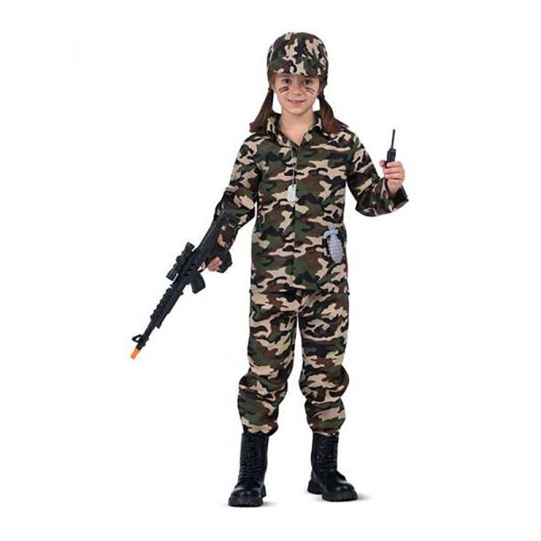 Mom Fantasia De Soldado Júnior 5-7 Anos Multicolor
