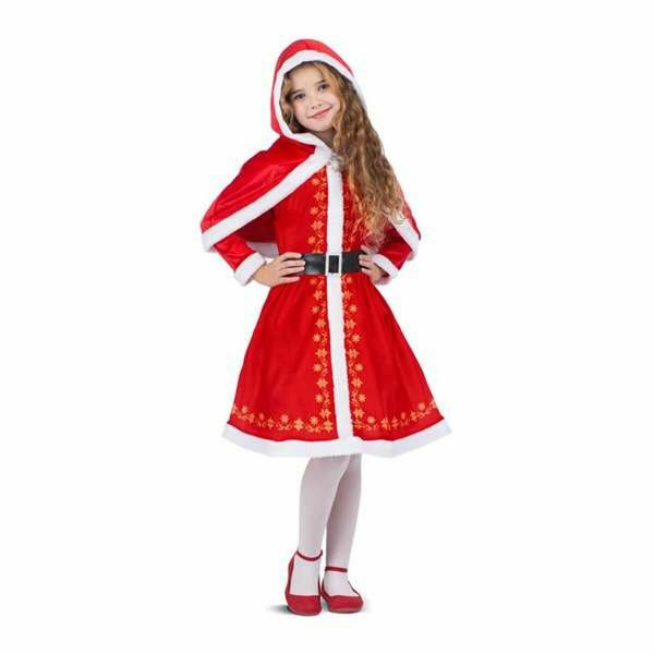 Viving Costumes Christmas Monada Dressed In Enaguas And Coverhombros With Hood Disfarce Junior Vermelho 10-12 Anos