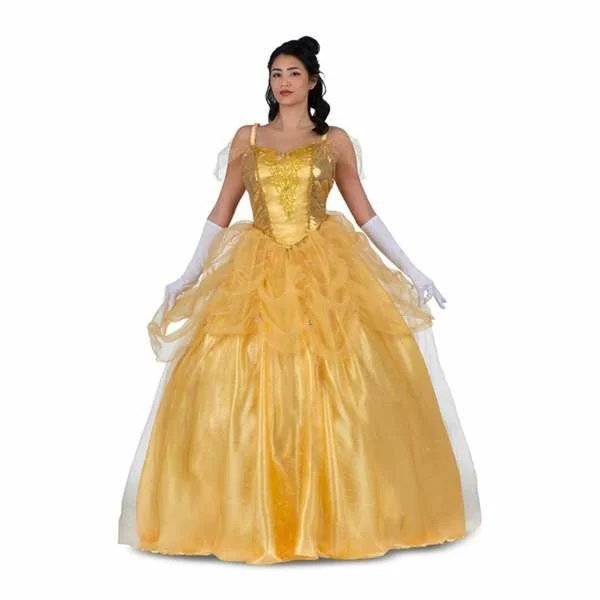 Viving Costumes Princess Bella Enchanted Gloves And Enaguas Dress Costume Amarelo S