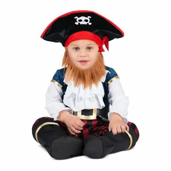 Viving Costumes Pirate Captain Disfarce Bebé Vermelho 12-24 Meses