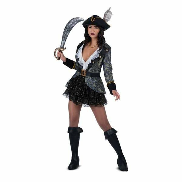 Viving Costumes Buccaneer Beauty Disfarce Mulher Preto XL
