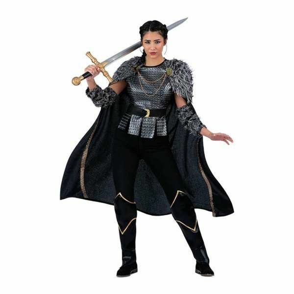 Viving Costumes Lady Viking Disfarce Mulher Preto L