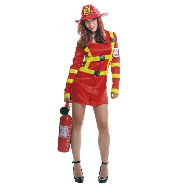 My Other Me Fantasia para Adultos Bombeira Vermelho (2 Peças) 3XL