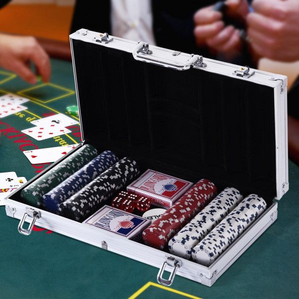 HM Jogo de Póker com 300 Fichas
