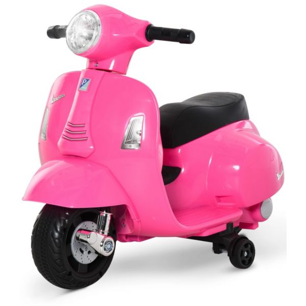 Homcom Mota Elétrica Faróis Buzina E 4 Rodas 66,5x38x52 Cm Rosa