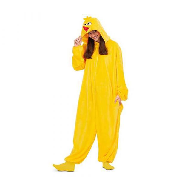 Viving Costumes Caponata Chicken Pajamas Disfarce Amarelo S