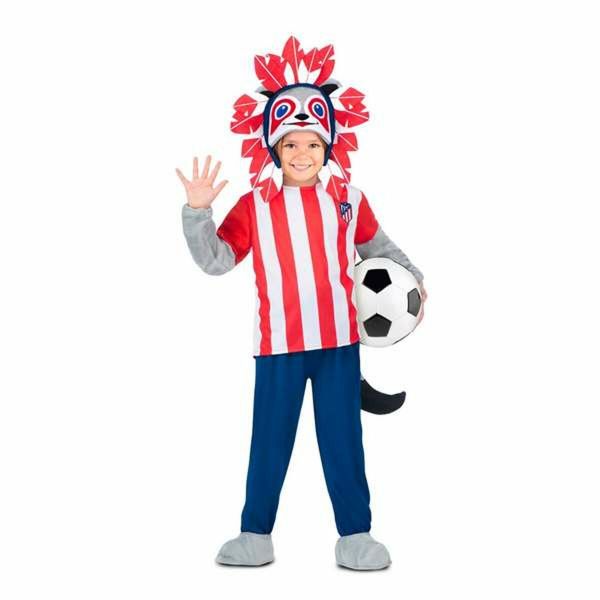 Viving Costumes Athletic Indian Of Madrid Disfarce Criança Vermelho 5-6 Anos