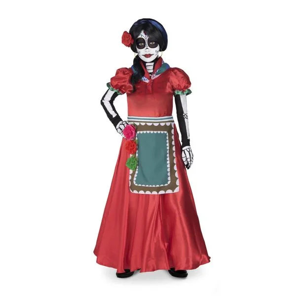 Viving Costumes Beautiful Rose Disfarce Junior Vermelho 5-6 Anos