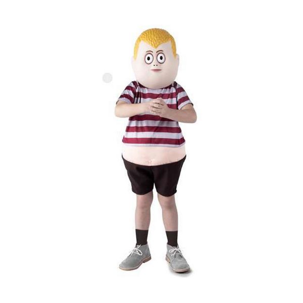 Viving Costumes Pugsley Addams Pants. T-shirt With Belly And Mask Disfarce Junior Rosa 7-9 Anos