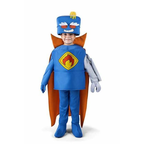 Viving Costumes Child Mr King Have Glose Coverbart Cap Costume Azul 6-7 Anos