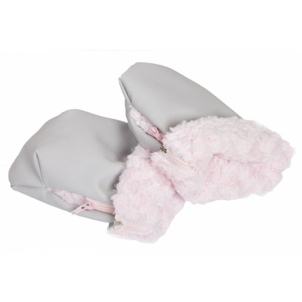 Babyline Luvas Passeio Polipiel Gris/rosa