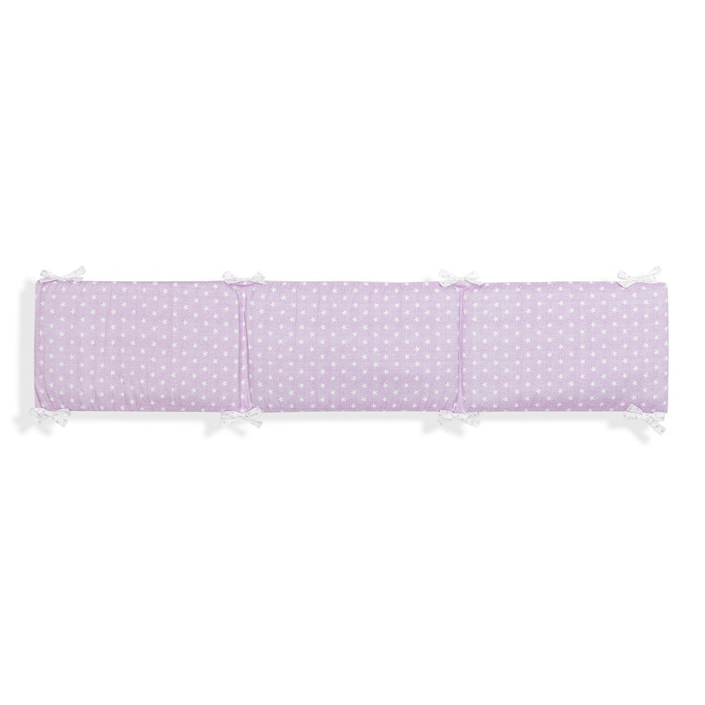 Protetor De Cama 40X185 Algodão Star Rosa Interbaby