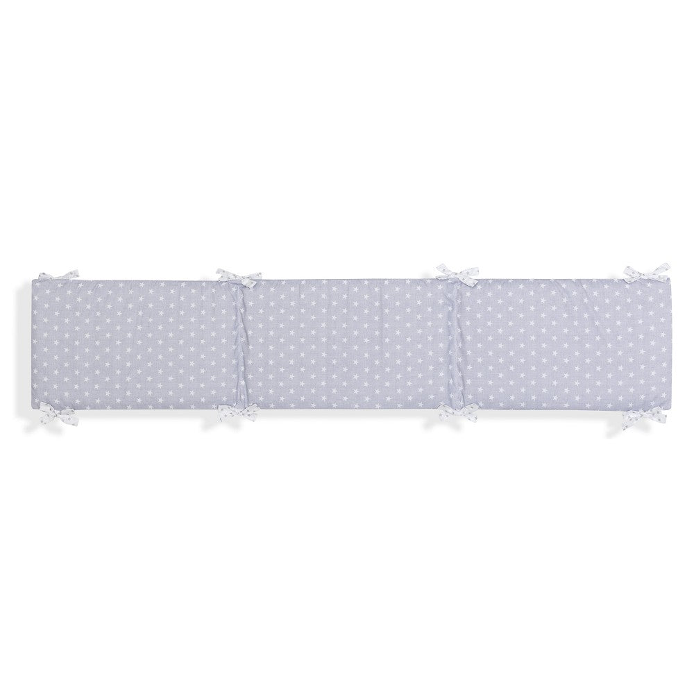 Protetor De Cama 40X185 Algodão Star Cinza Interbaby