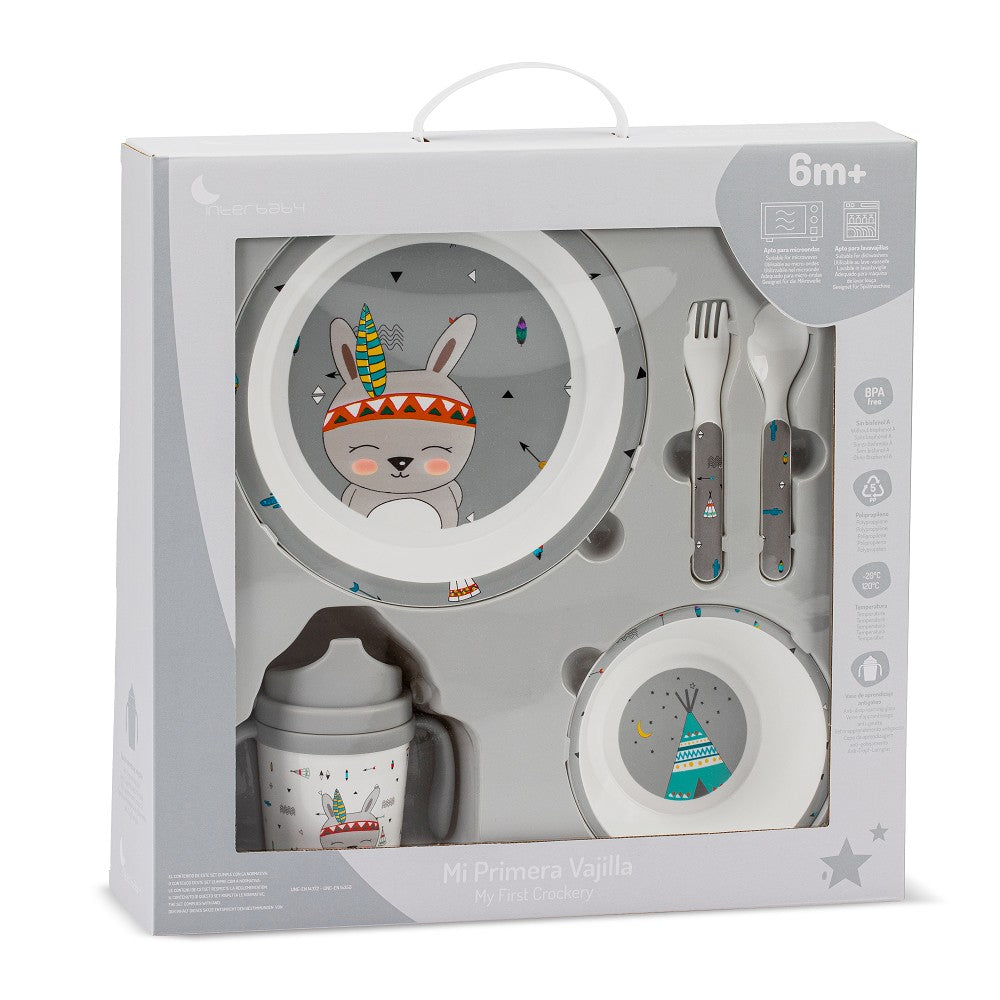 Conjunto Louça 5 Pcs Indio Interbaby