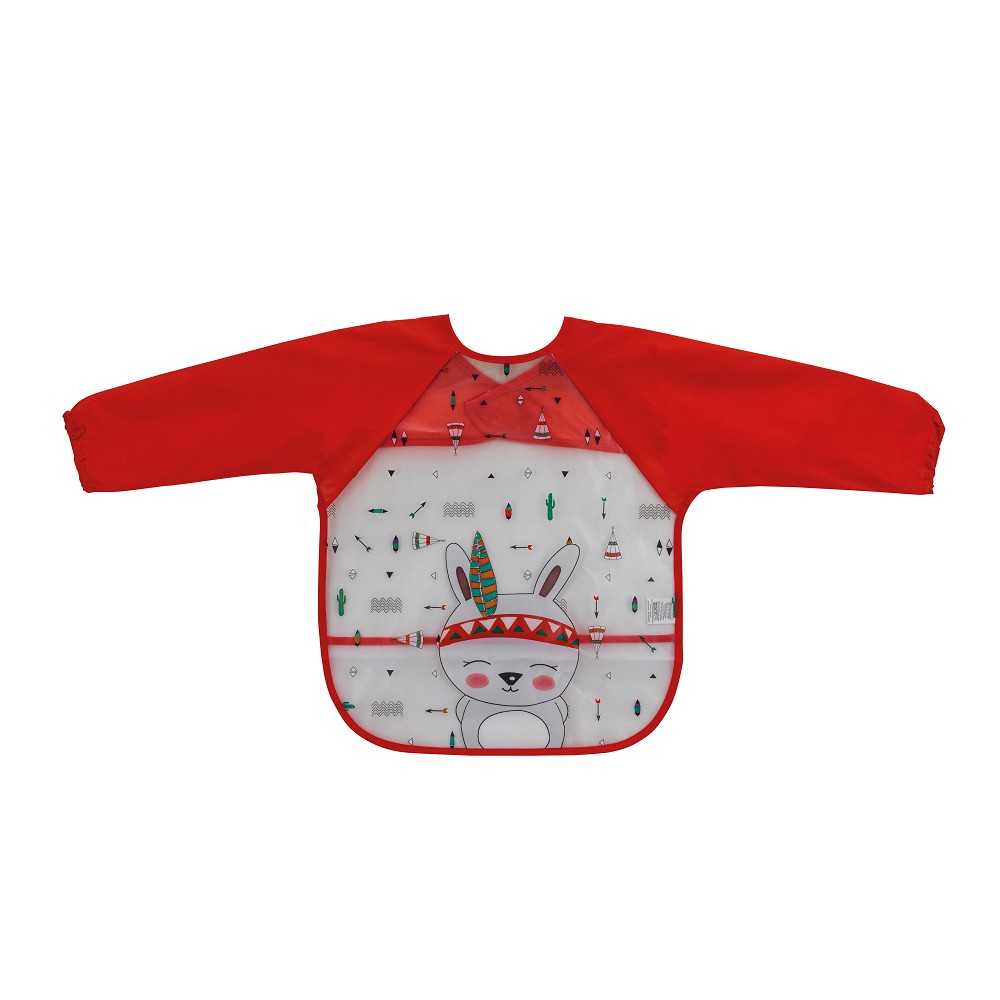 Babete Mangas Vermelho Interbaby