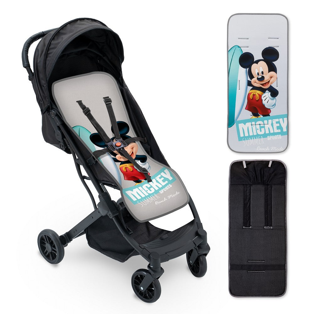 Forro Para Carrinho + Protetor De Cinto Mickey Interbaby
