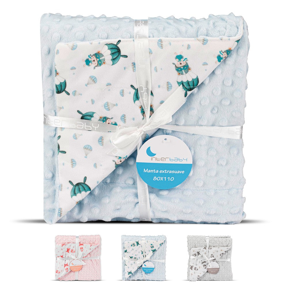 Manta Bubble Paraquedista Azul Interbaby