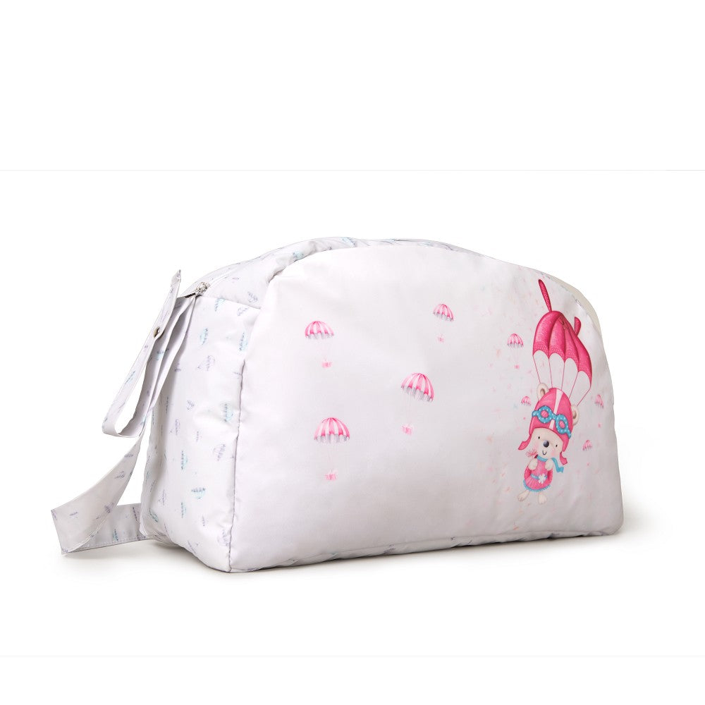 Saco De Fraldas Paraquedista Rosa Interbaby