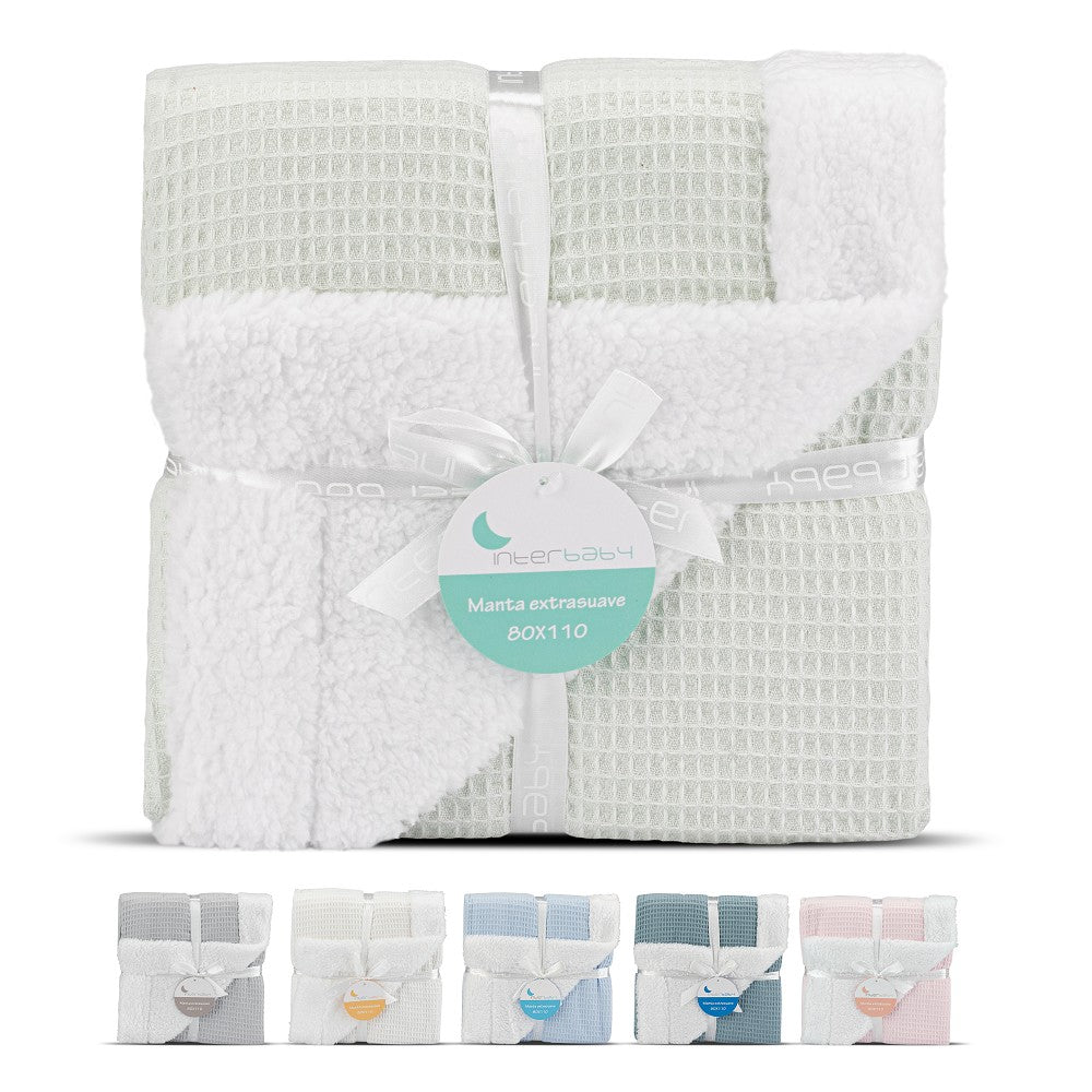 Manta Ninho Abelha Carneiro Menta Interbaby